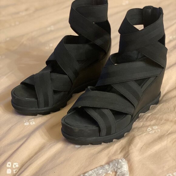 Sorel Shoes - NIB Sorel Joanie Strap Wedge Heels Sz 8.5